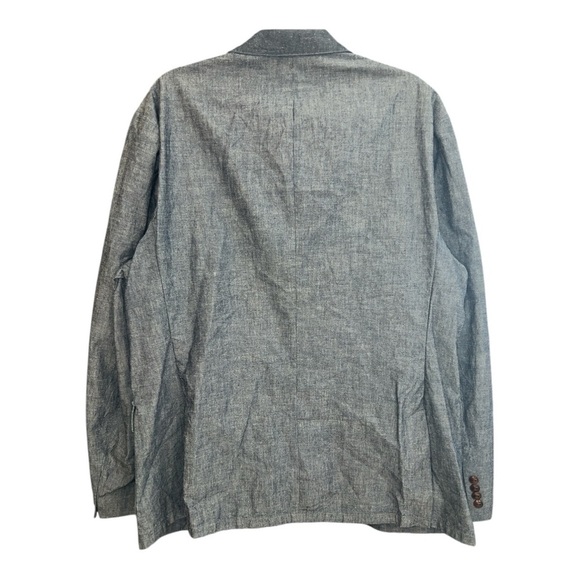 J Crew Ludlow Japanese Chambray 1/2 Lined Unstructured Sport Coat Size XL NWT - Picture 2 of 5